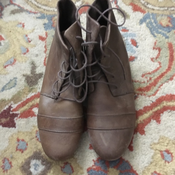 Brown Leather Ankle Boots - Picture 2 of 7